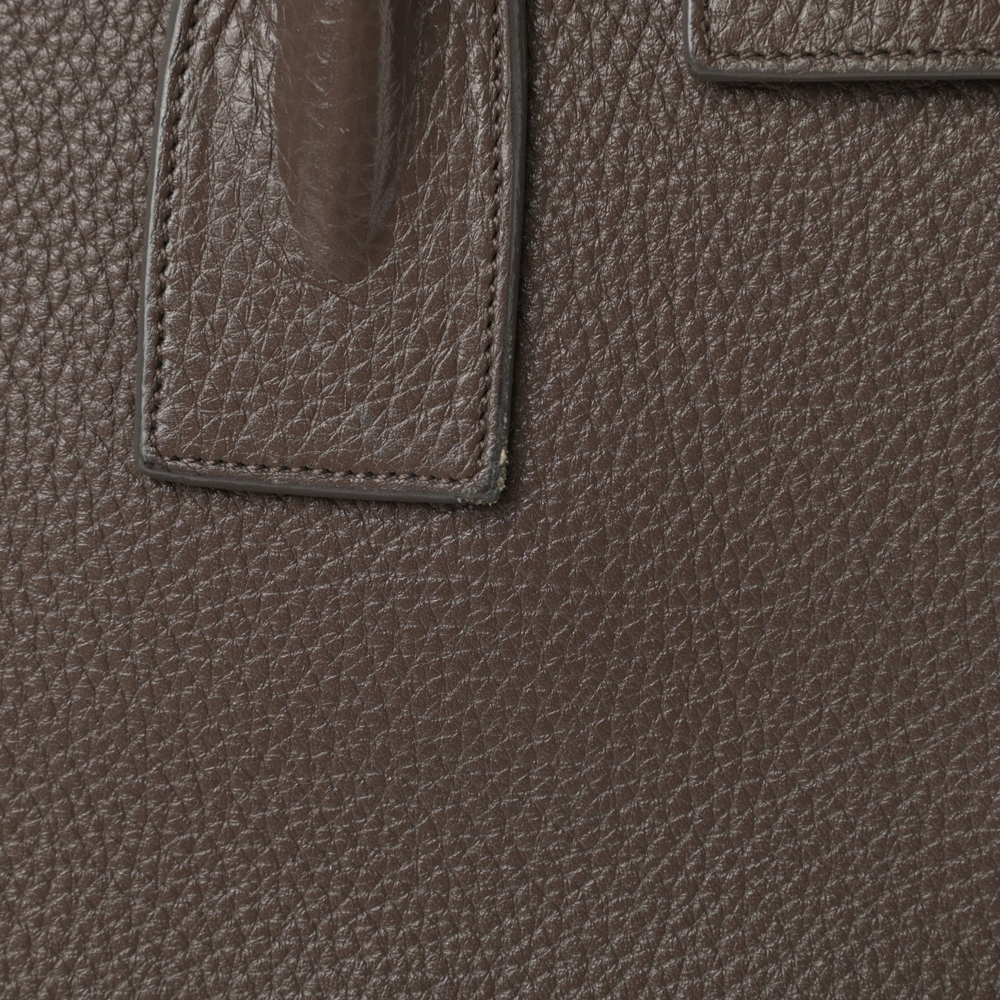 Grained Calfskin Small Sac De Jour Earth