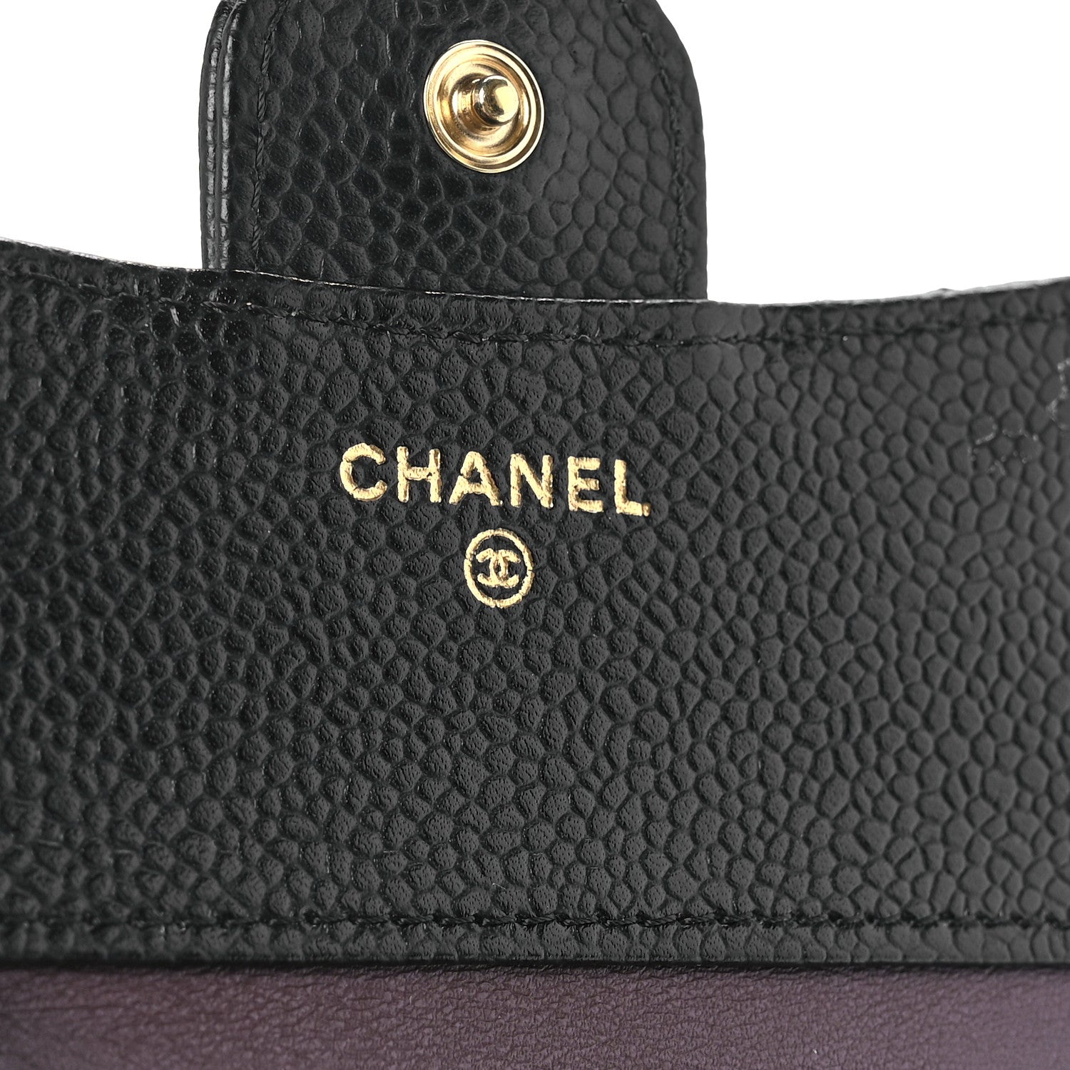 Chanel Caviar Quilted Compact Flap Wallet Black 9 of 15