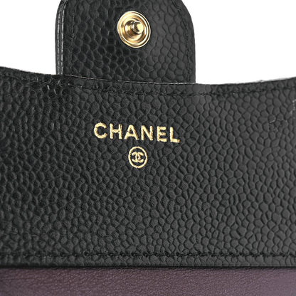 Chanel Caviar Quilted Compact Flap Wallet Black 9 of 15