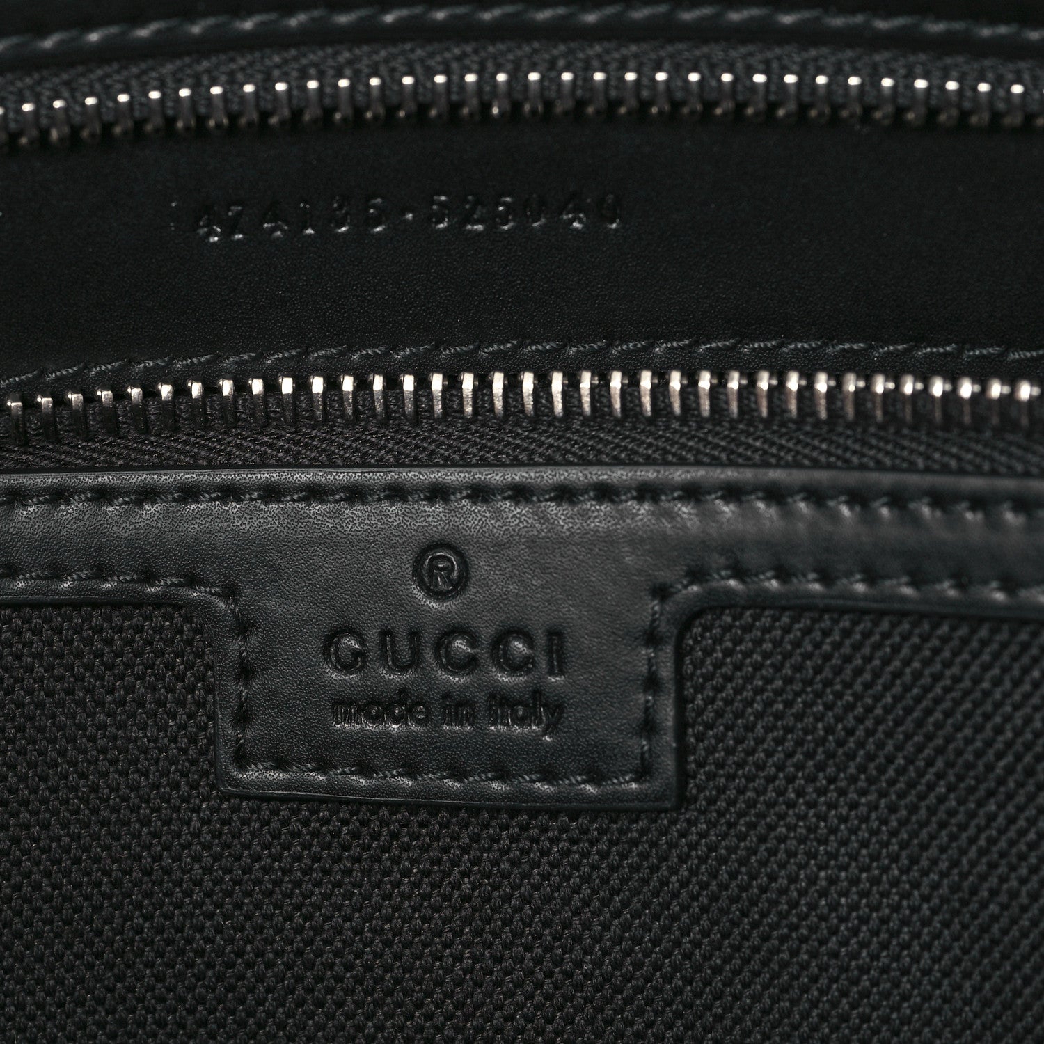 Gucci GG Supreme Monogram Appia Calfskin Web Briefcase Black 6 of 10