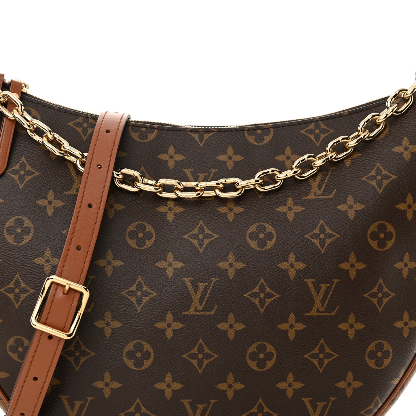 Reverse Monogram Loop Hobo