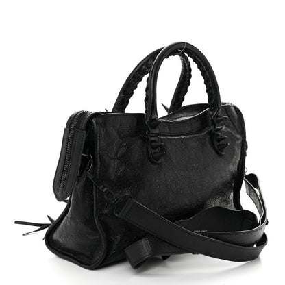 Balenciaga Agneau Spikes Black Hardware S City Black 4 of 12