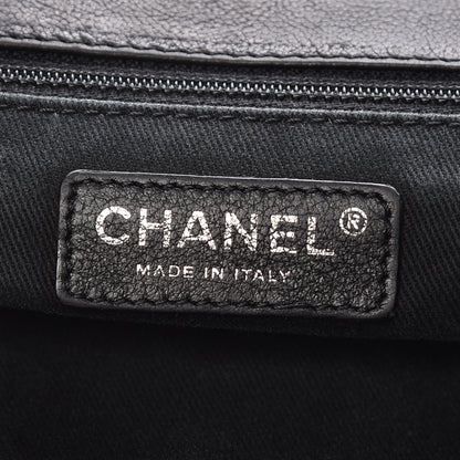 Chanel Calfskin Diamond Stitch Accordion Flap Black 6 of 12
