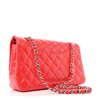 Chanel Patent Calfskin Quilted Medium Double Flap Red 3 of 12