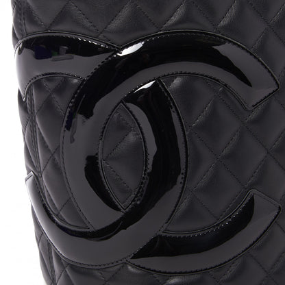 Chanel Calfskin Quilted Large Cambon Tote Black 7 of 9