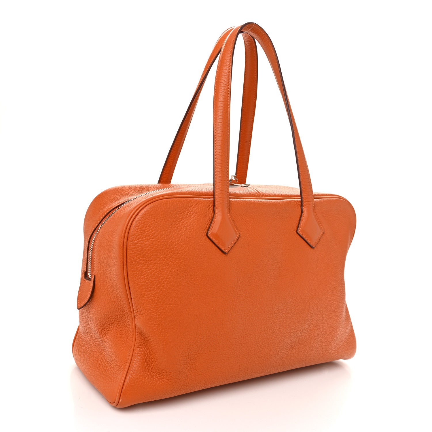 Hermes Taurillon Clemence Victoria II 35 Orange 3 of 11