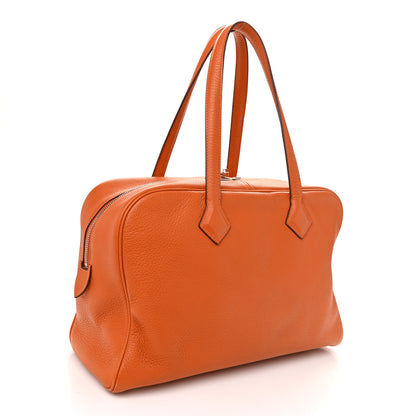 Hermes Taurillon Clemence Victoria II 35 Orange 3 of 11