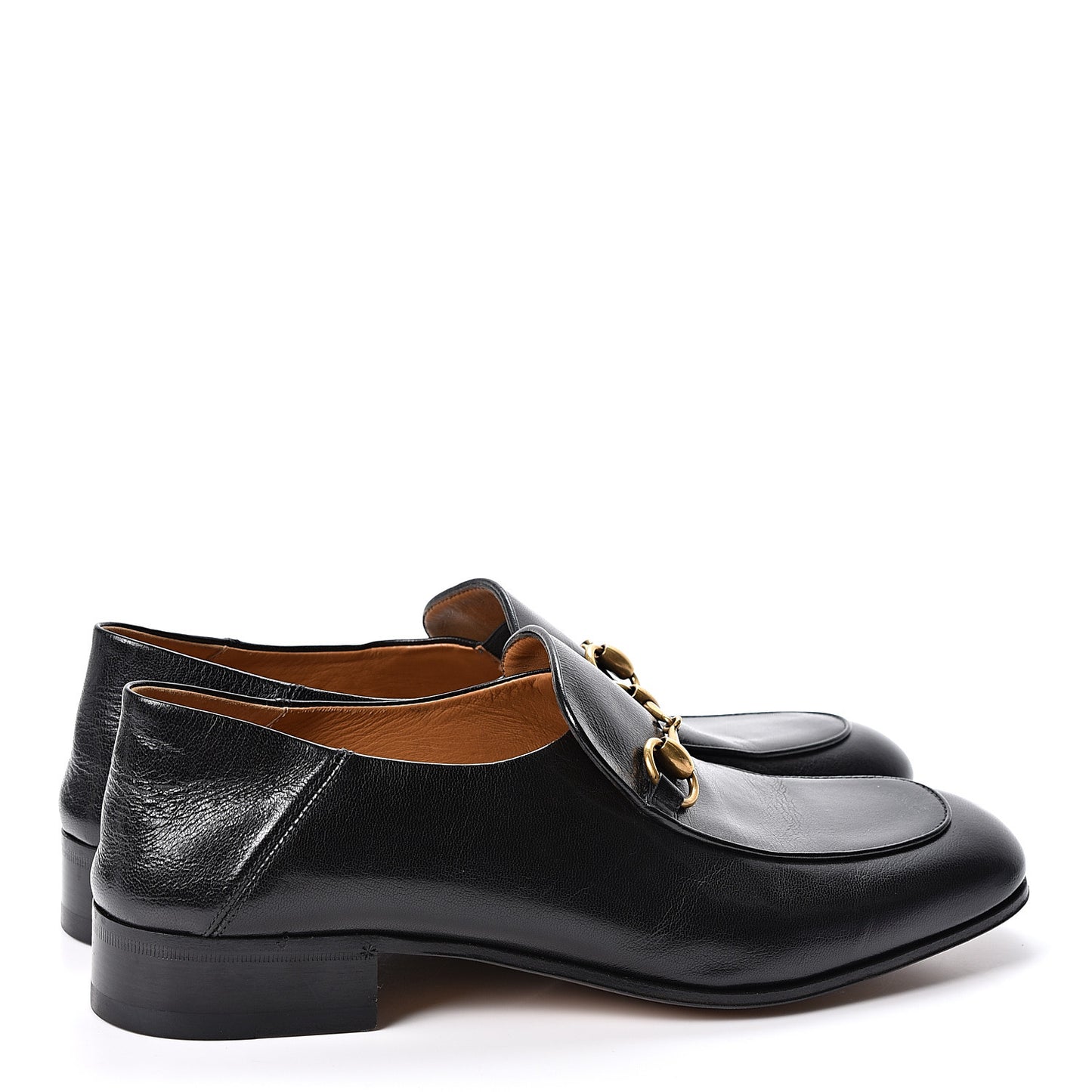 Goatskin Mens Horsebit Loafers 9 Black