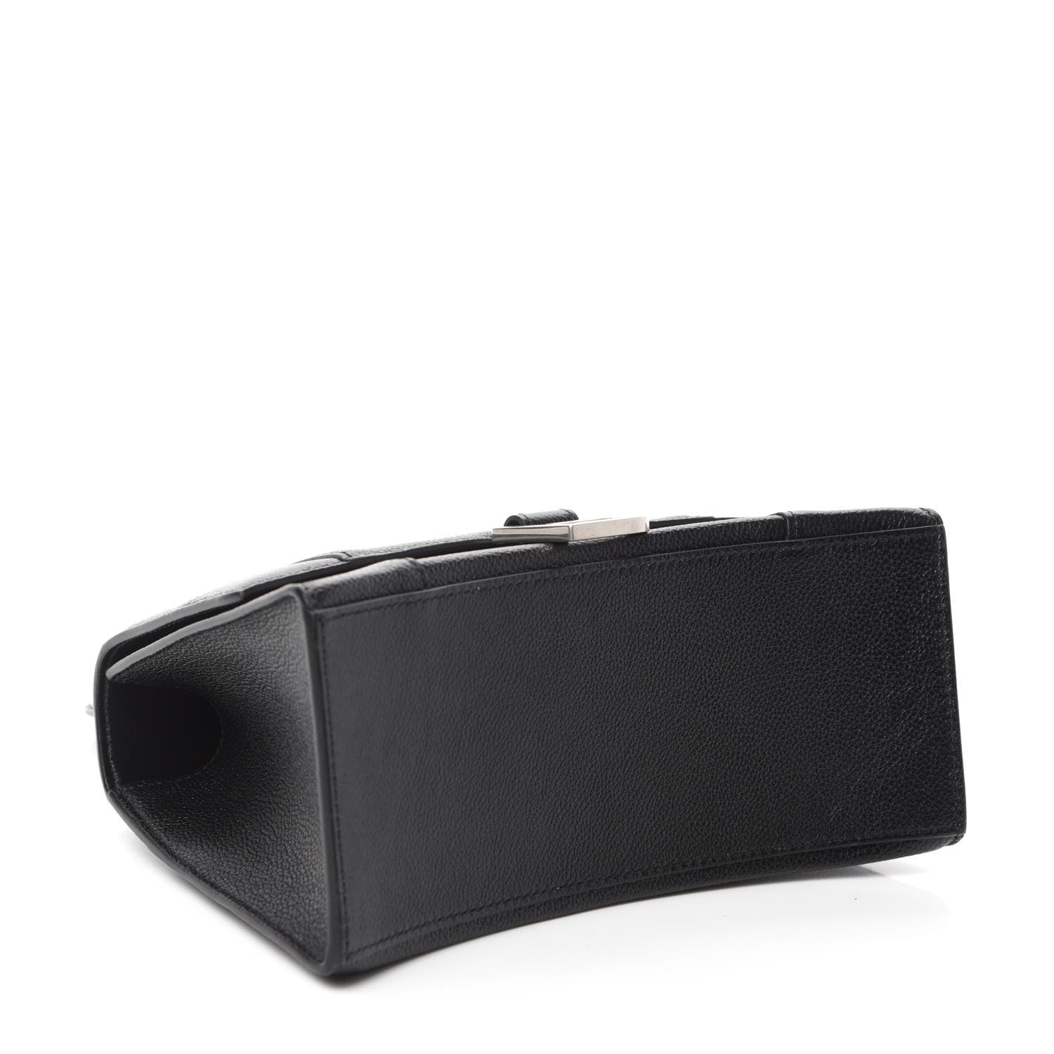 Balenciaga Grained Calfskin Small Hourglass Top Handle Bag Black 4 of 11