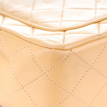 Chanel Lambskin Quilted Medium Double Flap Beige 11 of 13
