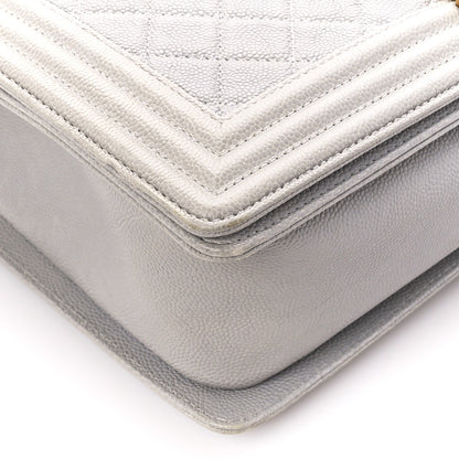 Chanel Caviar Quilted New Medium Boy Flap Grey 9 of 13