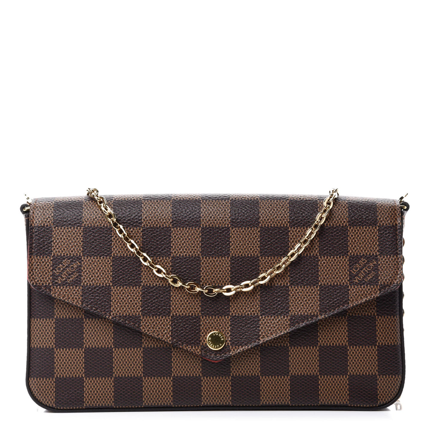 Damier Ebene Pochette Felicie Chain Wallet