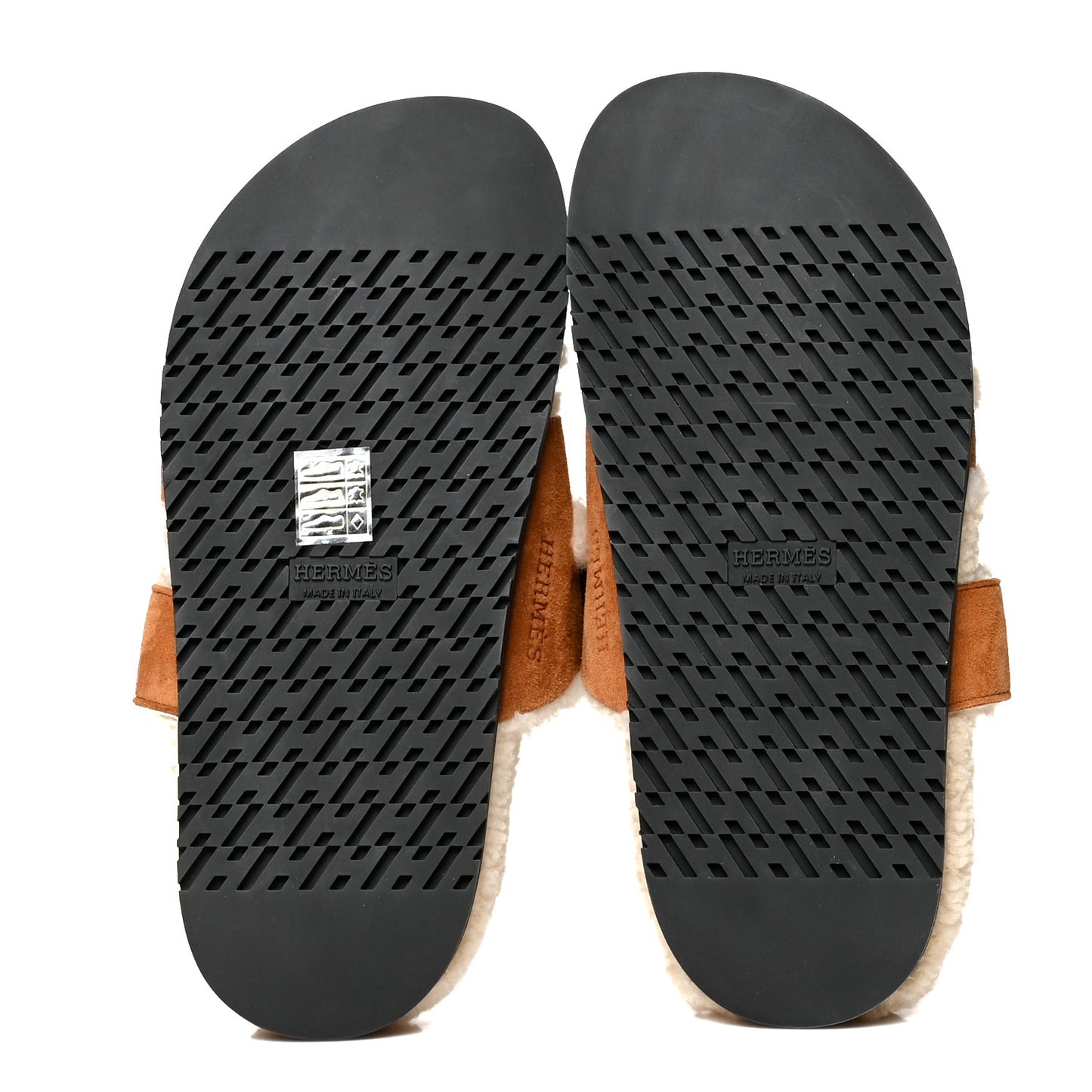 Suede Goatskin Woolskin Womens Chypre Sandals 35 Naturel Ecru