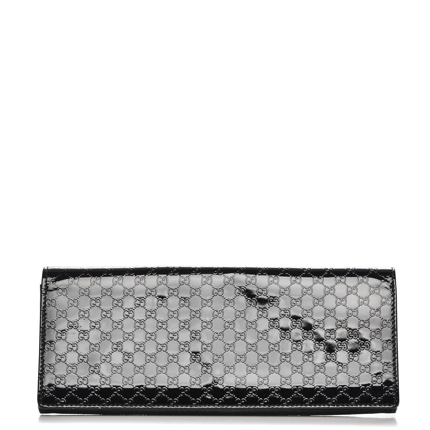 Gucci Patent Microguccissima Small Broadway Clutch Black 1 of 7