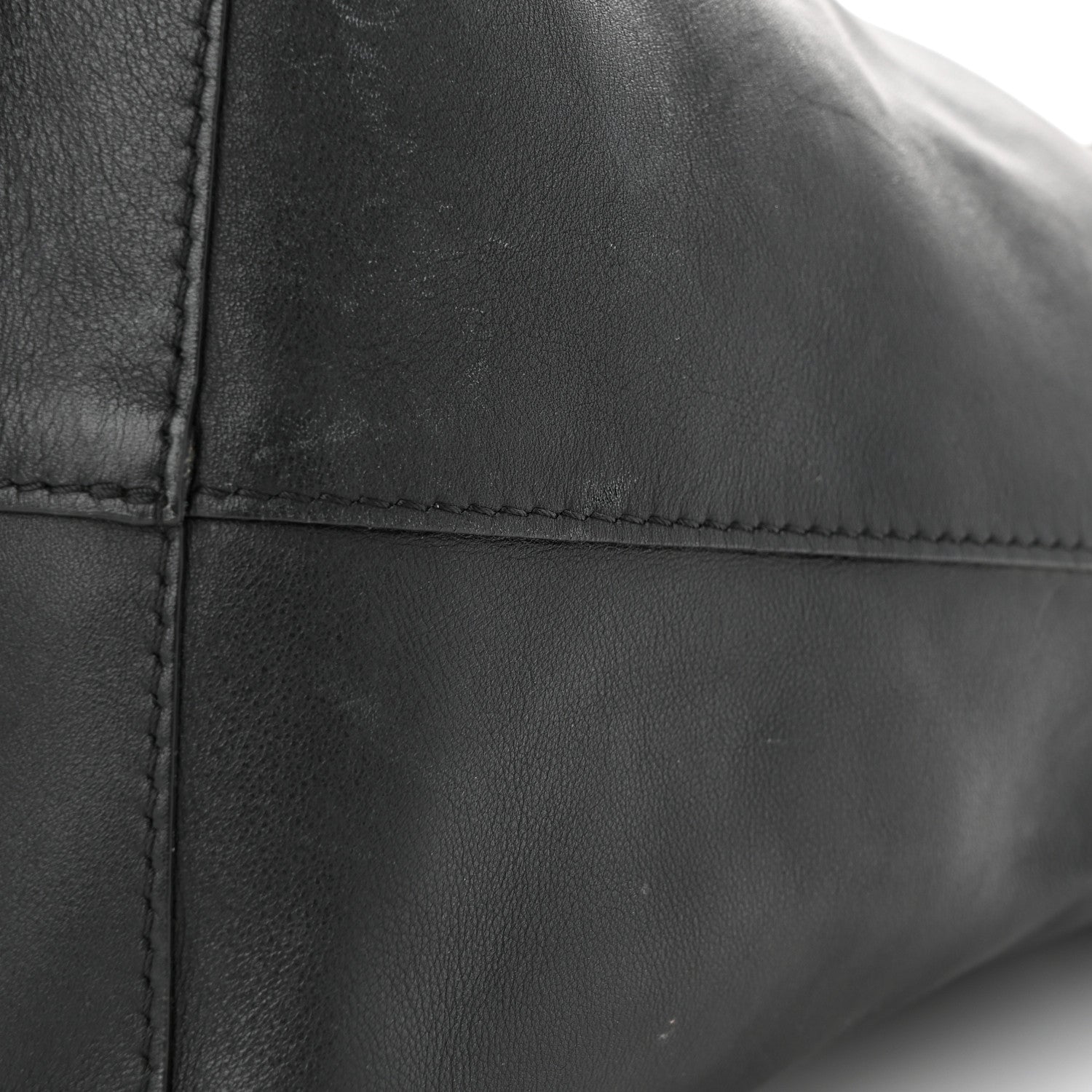 Burberry Calfskin Large Belt Tote Black 11 of 13