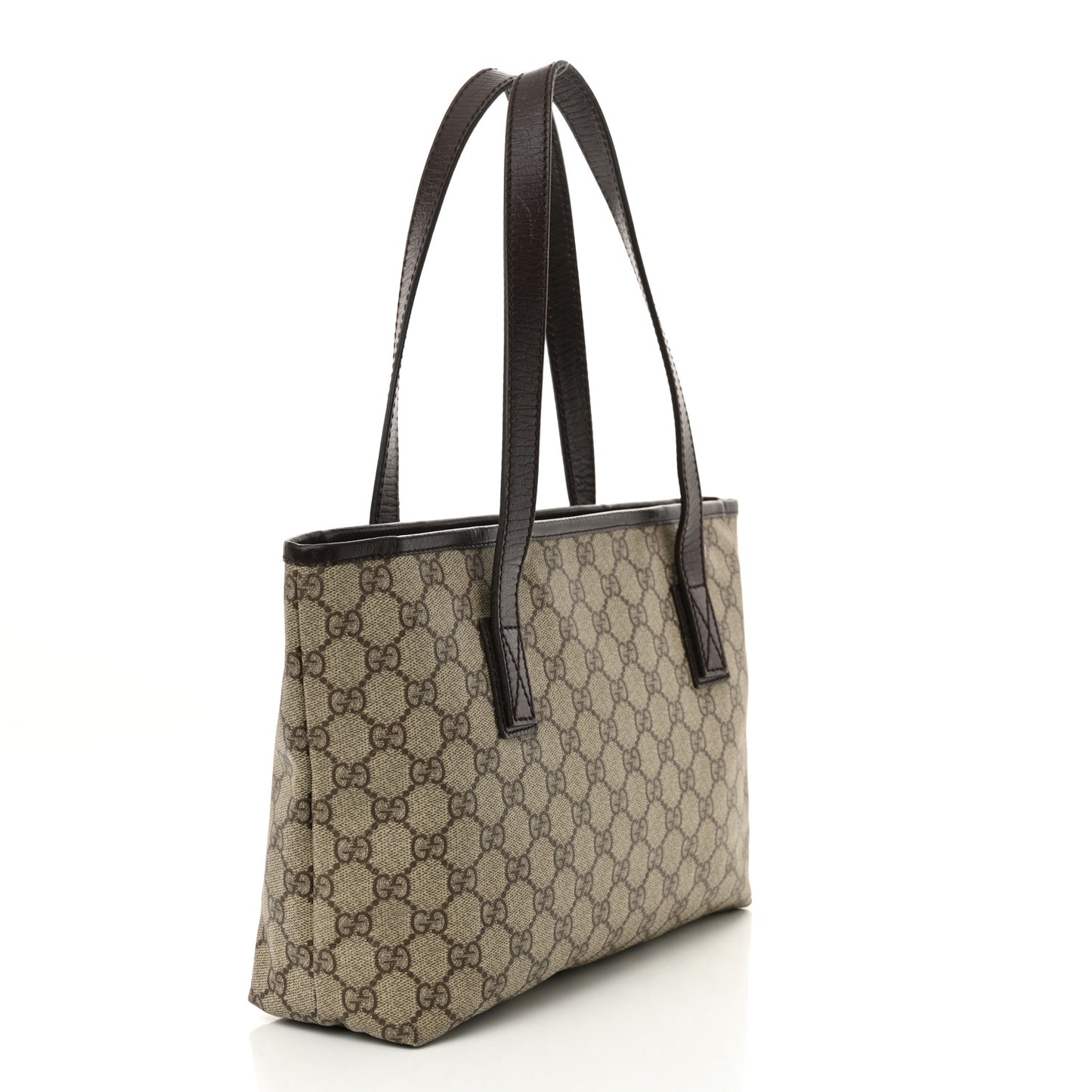 GG Supreme Monogram Small Joy Tote Dark Brown