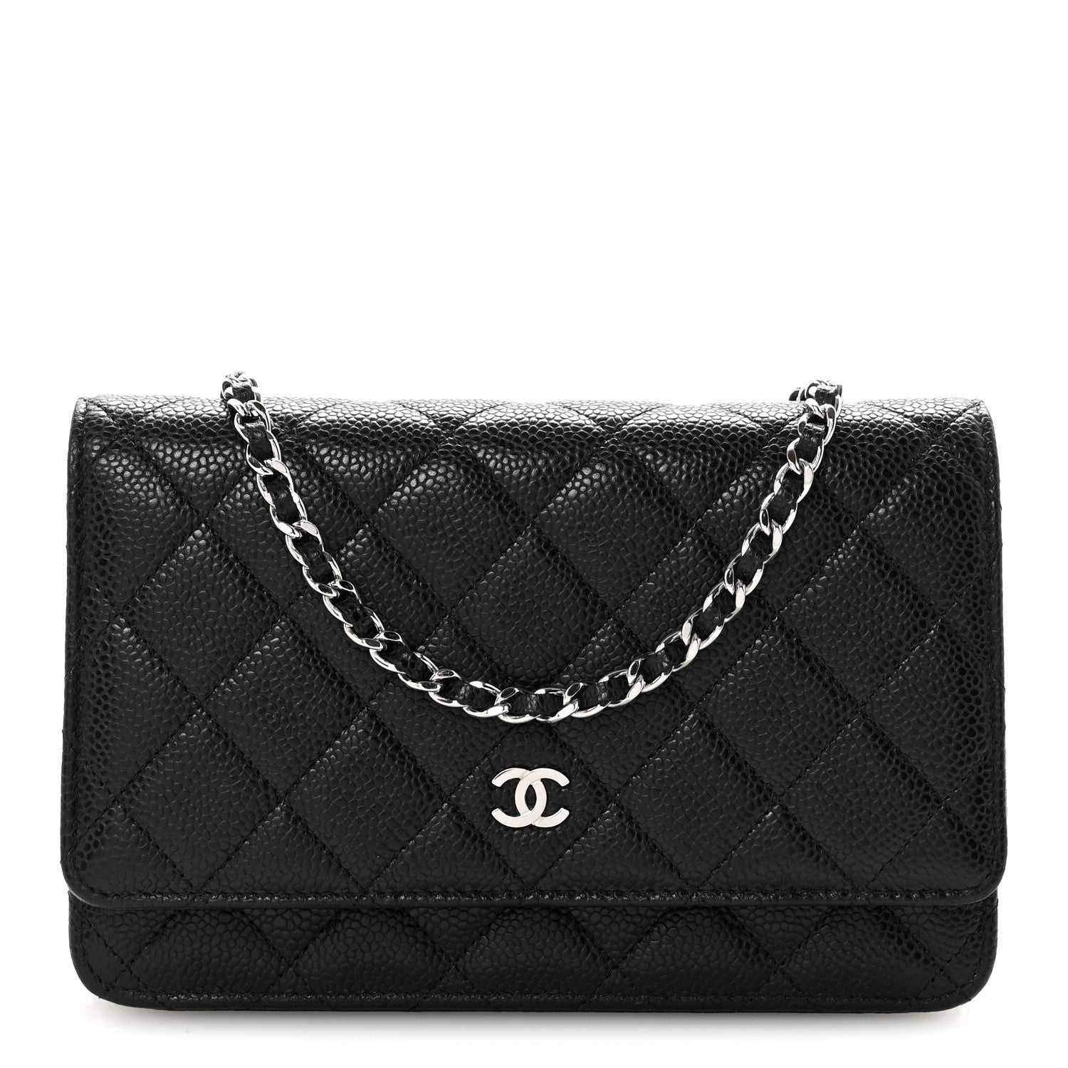 Chanel Caviar Quilted Wallet on Chain WOC Black 1 of 12