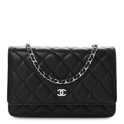 Chanel Caviar Quilted Wallet on Chain WOC Black 1 of 12