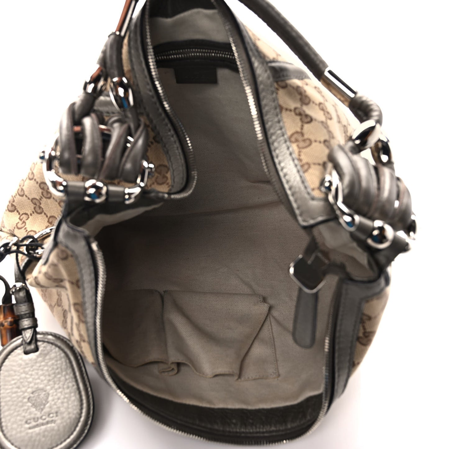 Monogram Medium Techno Horsebit Hobo Brown