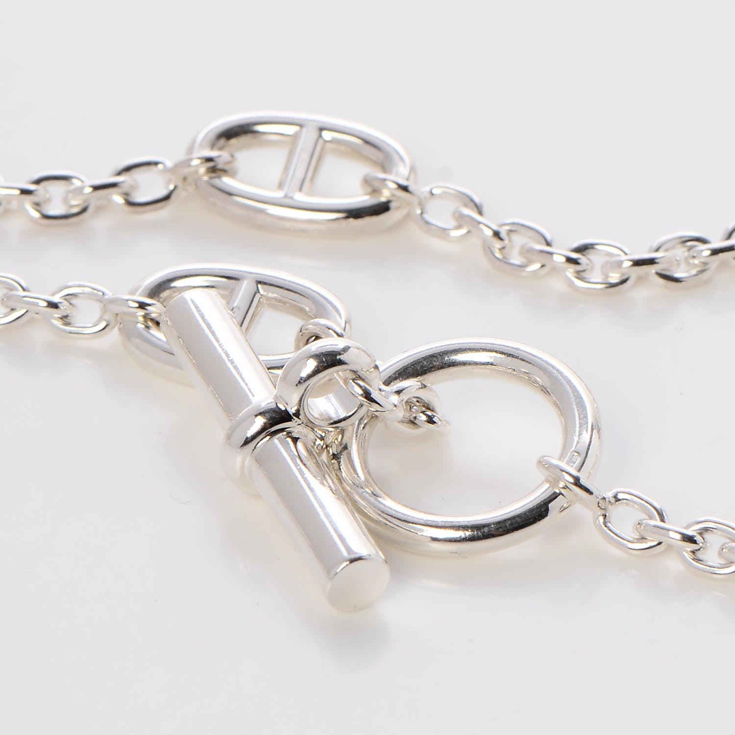 Hermes Sterling Silver Farandole Necklace 160 5 of 7