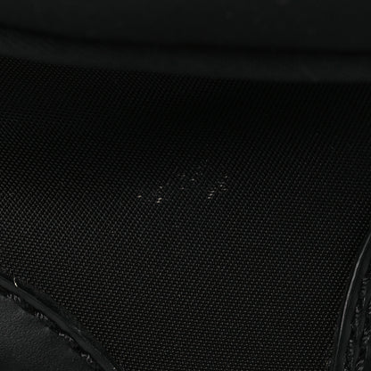 Prada Spazzolato Rois Nylon Metal Triangle Logo Monolith Pouch Pocket 55mm Boots 41 Black 12 of 14
