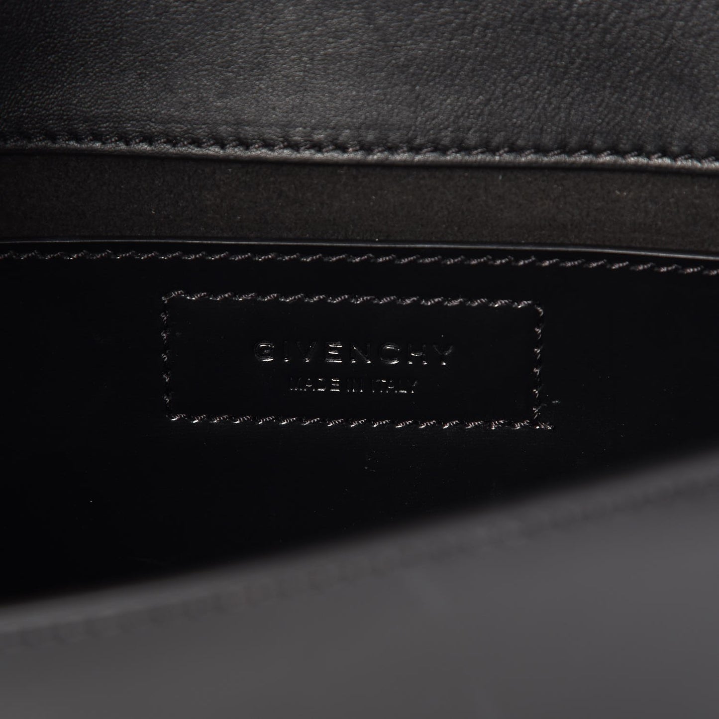 Calfskin Infinity Flap Bag Black