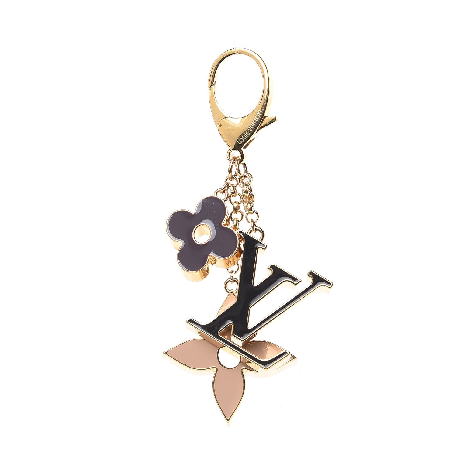 Louis Vuitton Fleur De Monogram Bag Charm Dore 1 of 3