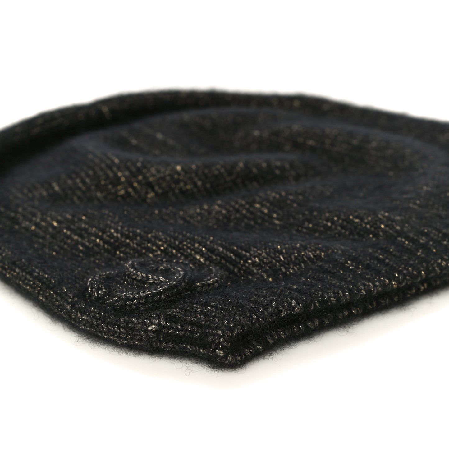 Cashmere Blend CC Beanie Hat Black Multicolor