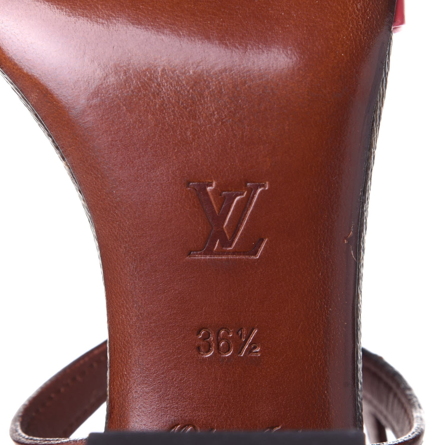Louis Vuitton Calfskin Monogram Voyage Sandals 36.5 Grenade 8 of 11