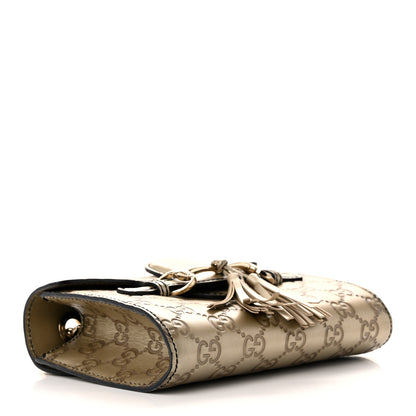 Gucci Guccissima Mini Emily Shoulder Bag Gold 4 of 12