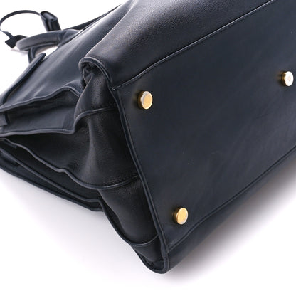 Saint Laurent Calfskin Large Sac de Jour Carryall Navy Blue 11 of 13