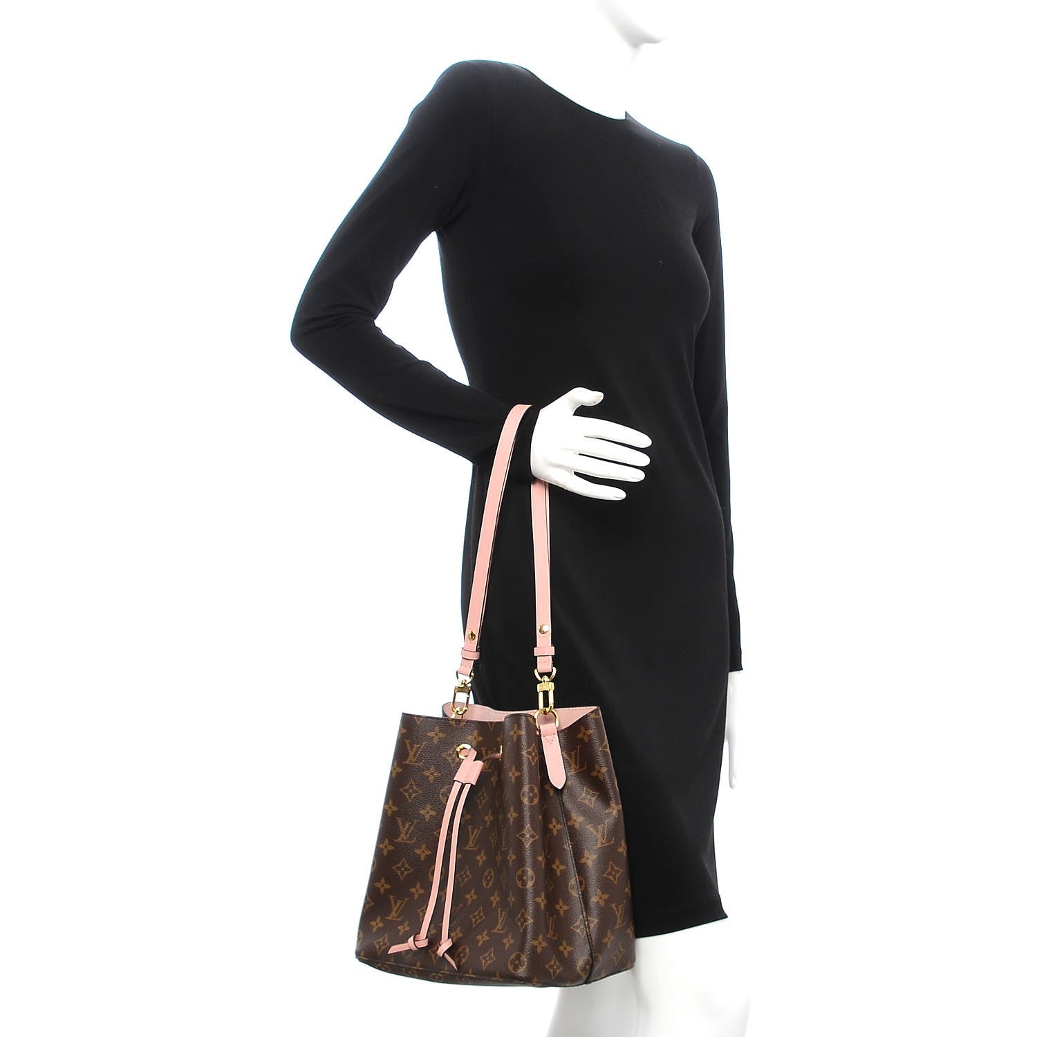 Louis Vuitton Monogram Neonoe MM Rose Poudre 2 of 9