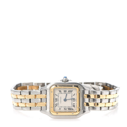 Cartier Stainless Steel 18K Yellow Gold 22mm Panthere Quartz Watch 2 of 6