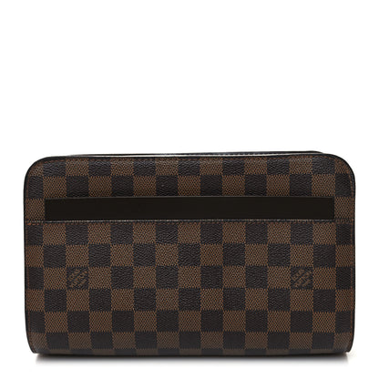 Louis Vuitton Damier Ebene Pochette Saint Louis Clutch 1 of 9