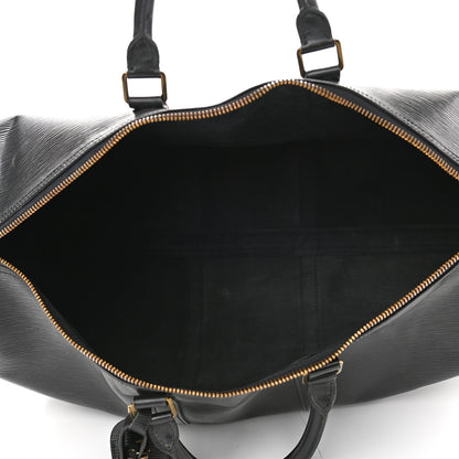 Louis Vuitton Epi Keepall 50 Black 4 of 8
