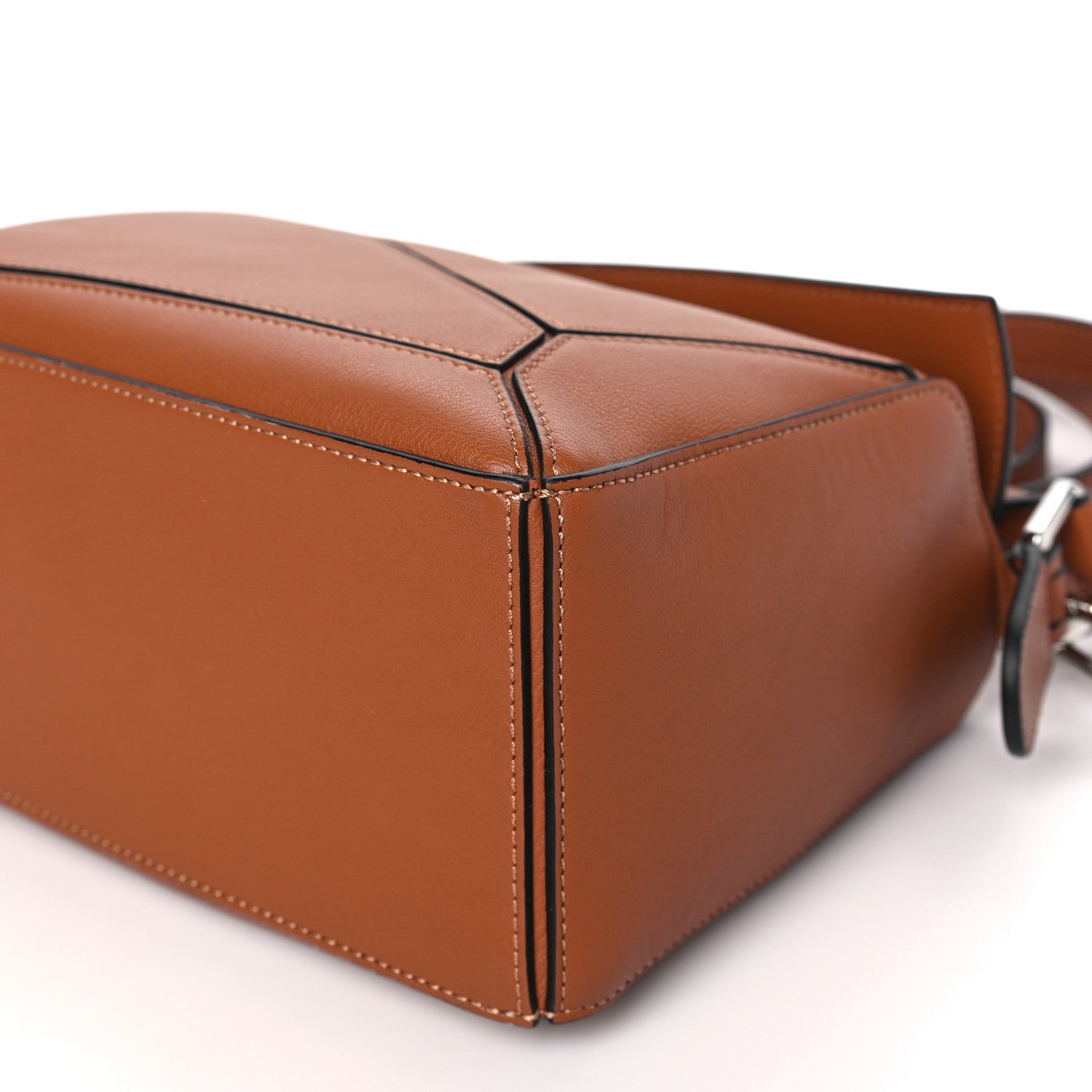 Loewe Grained Calfskin Small Puzzle Bag Tan 8 of 8