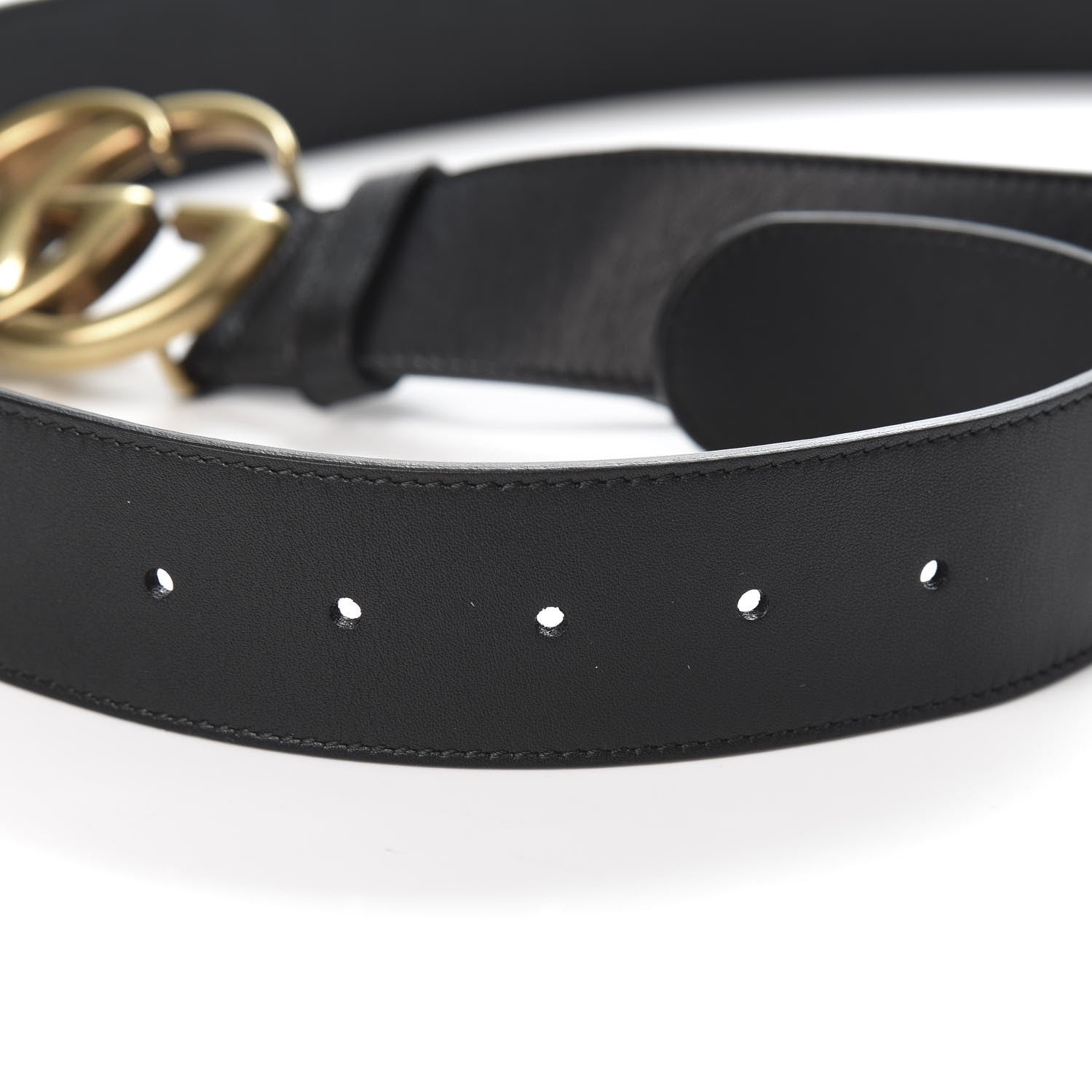 Gucci Moon Calfskin Double G 40mm Belt 115 46 Black 4 of 5