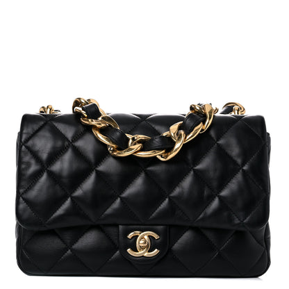 Chanel Lambskin Quilted Large CC Funky Town Flap Black 1 of 15