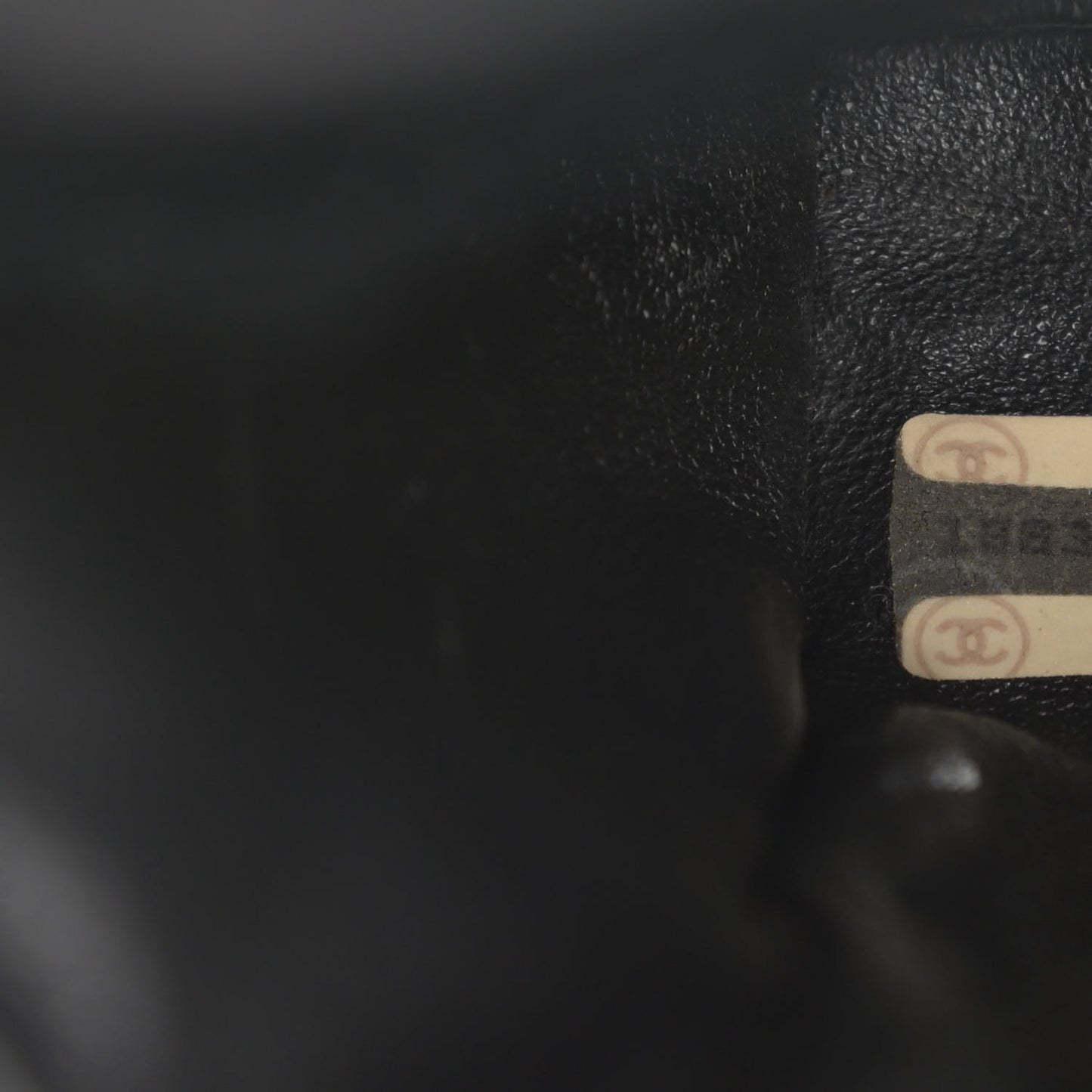Lambskin Quilted CC Flap Shoulder Bag Black