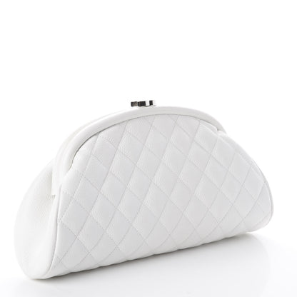 Chanel Caviar Quilted Timeless Clutch White 2 of 7
