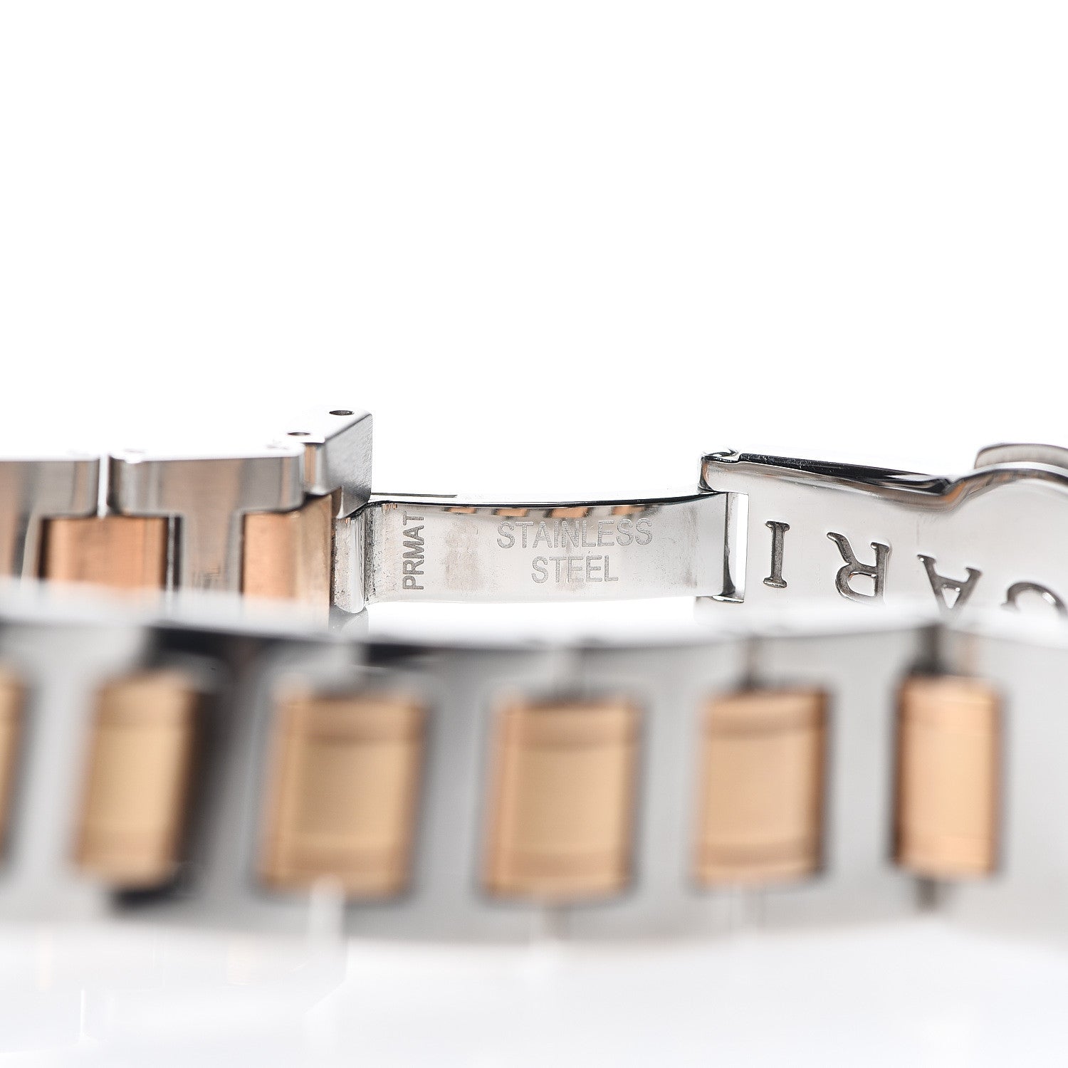 Bulgari Stainless Steel 18K Rose Gold Diamond 26mm Quartz Watch Red 6 of 9