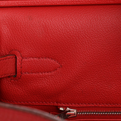 Hermes Taurillon Clemence Birkin 40 Rouge Venetian 10 of 15
