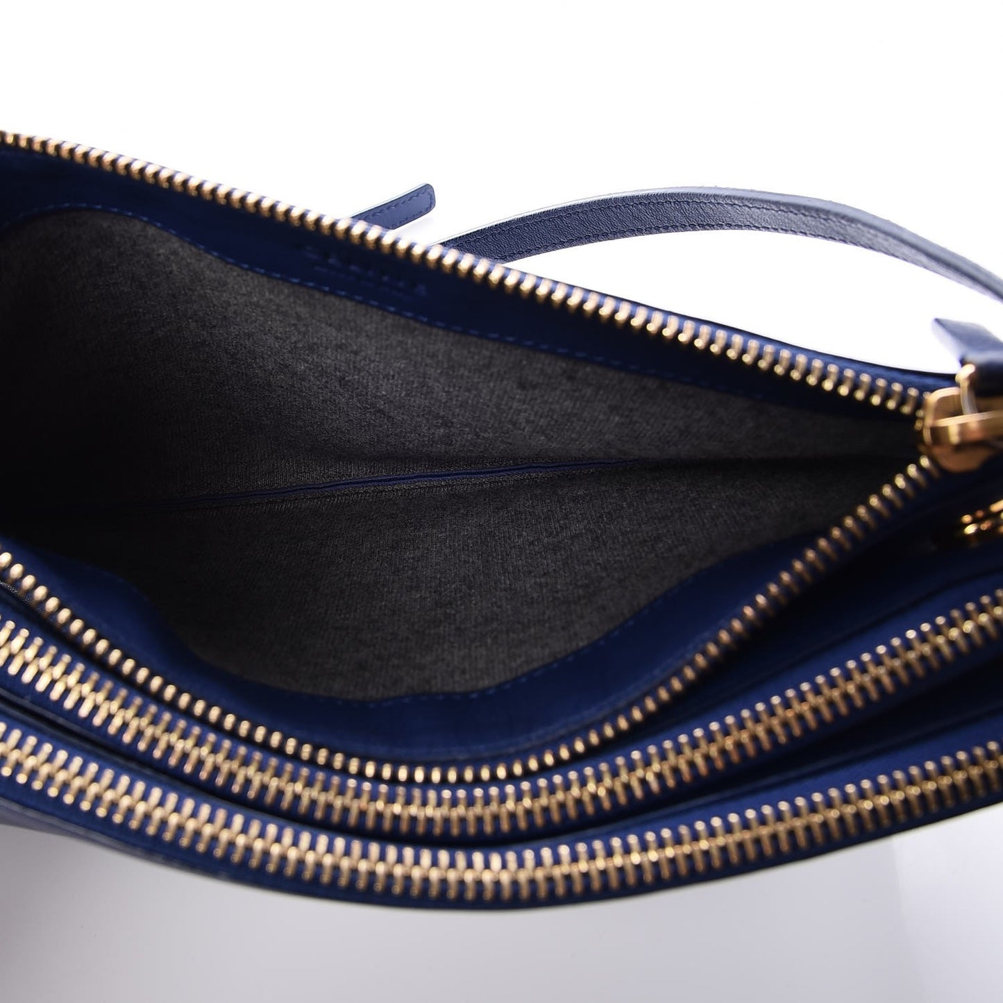 Lambskin Small Trio Crossbody Bag Indigo