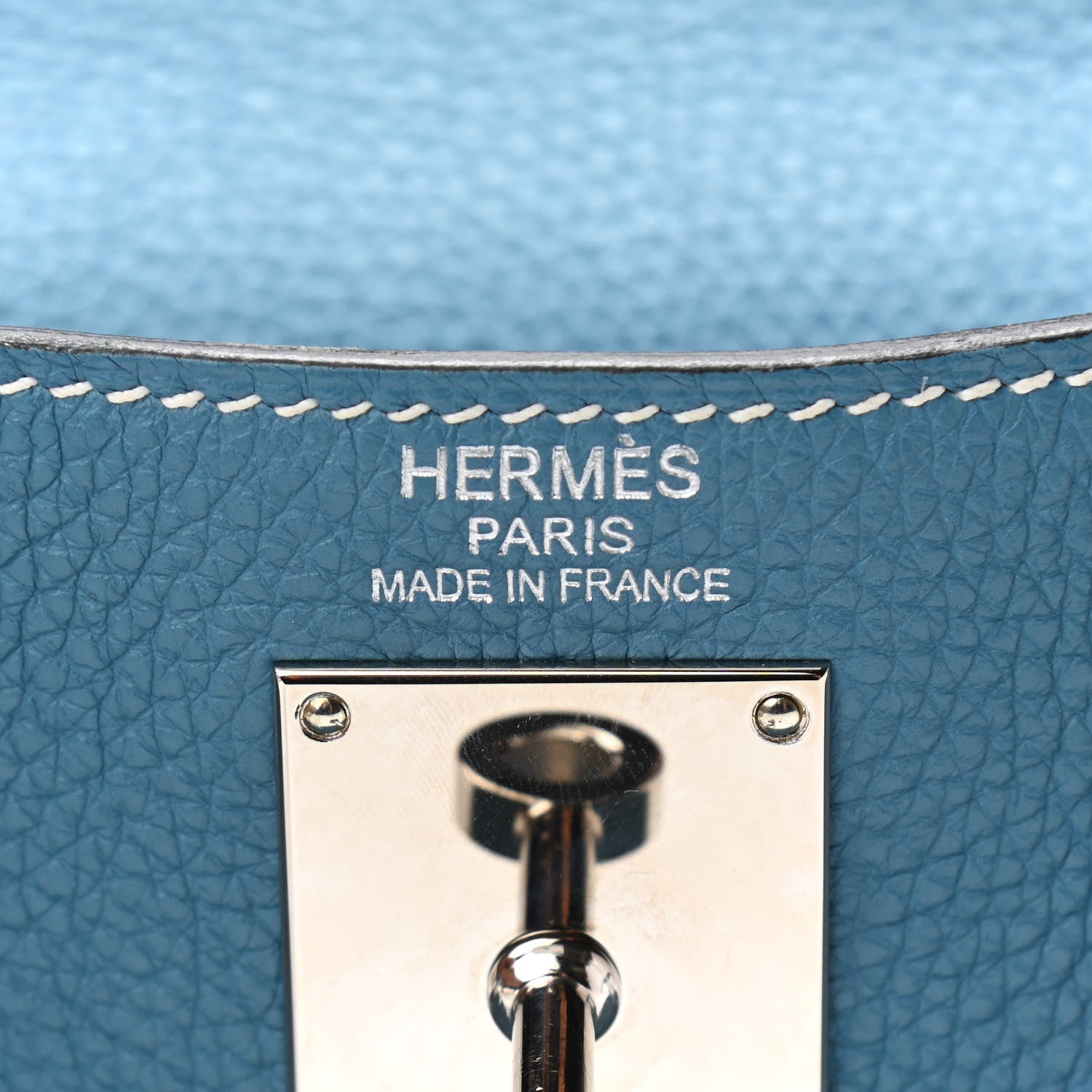 Hermes Togo Shoulder Kelly 40 Blue Jean 6 of 10