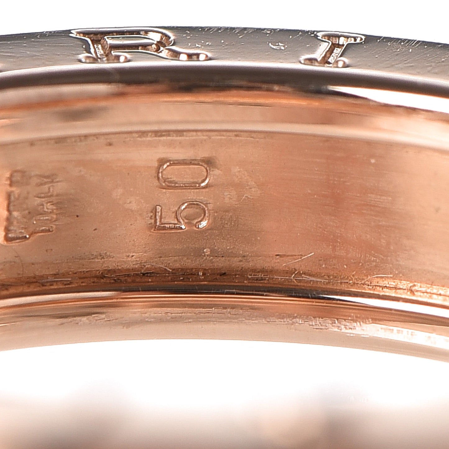 18K Rose Gold B.Zero1 Ring 50 5.25