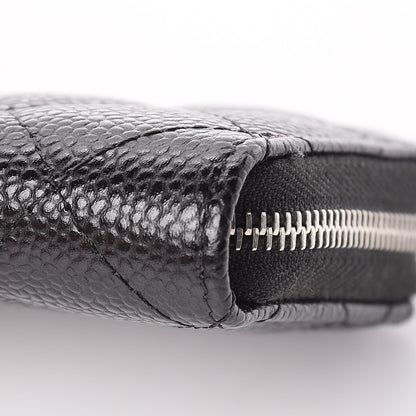 Chanel Caviar Quilted Zip Coin Purse Black 9 of 10