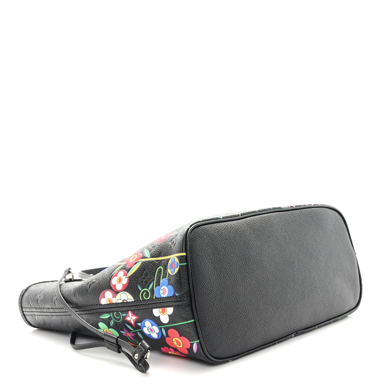 Louis Vuitton LV X TM Empreinte Flowers Neverfull MM Black 5 of 10