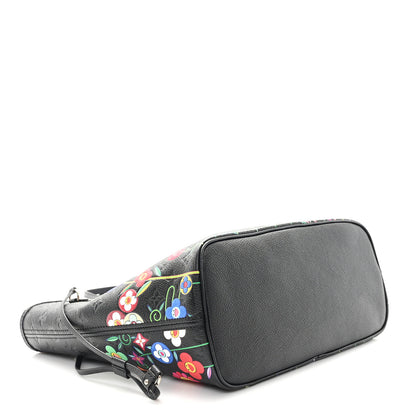 Louis Vuitton LV X TM Empreinte Flowers Neverfull MM Black 5 of 10