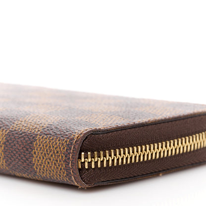 Louis Vuitton Damier Ebene Clemence Wallet Rose Ballerine 10 of 11