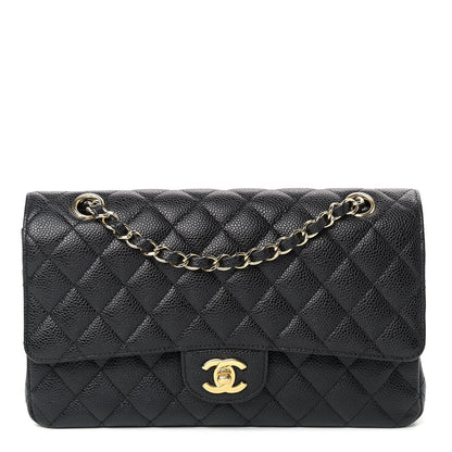 Chanel Caviar Quilted Medium Double Flap Black 1 of 9